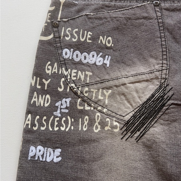 NWT Y2K Akademiks Jeans Gray 36x34 Baggy Hip Hop Wide Leg Y2K 🔥🔥 (D4) - Picture 11 of 15